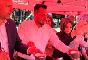 Aşure Hayrına Katıldık