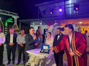 Burhaniye Gençlik Kolları Başkanımızın Nikah Törenine Katıldık.