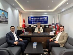İl Gençlik Kolları Başkanımız Ve Teşkilat Başkanımız Memur-Sen Balıkesir İl Başkanı Ercan Kurter’i Ziyaret Etti