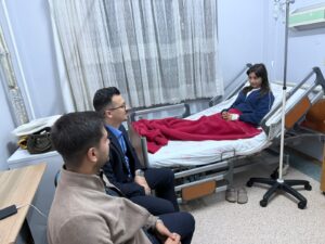 Karesi Gençlik Kolları İlçe Başkan Yardımcımız Sinem Ilgaz’ı Hastanede Ziyaret Ettik