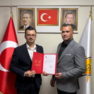 Genel Merkez Gençlik Kolları Başkanlığımız Tarafından Savaştepe İlçe Gençlik Kolları Başkanlığımıza İlyas Güngör Atanmıştır